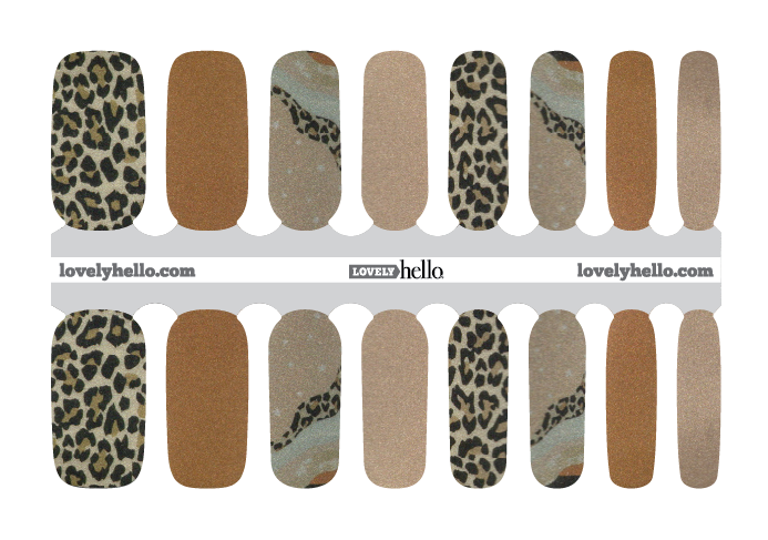 Cheetah Chic Nail Wraps