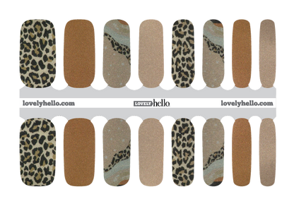 Cheetah Chic Nail Wraps