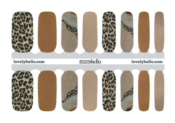 Cheetah Chic Nail Wraps