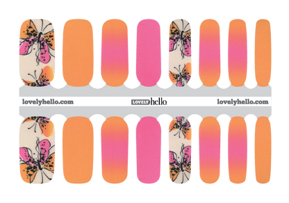 Flutterby Fresh Nail Wraps