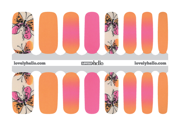 Flutterby Fresh Nail Wraps