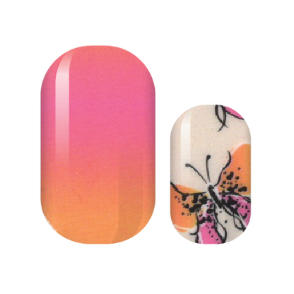 Flutterby Fresh Nail Wraps