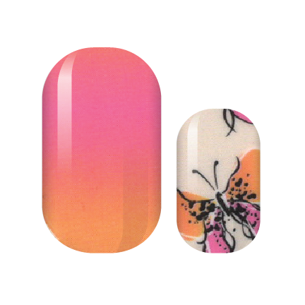 Flutterby Fresh Nail Wraps