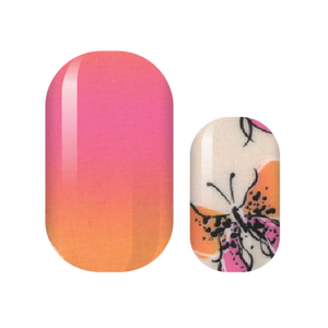 Flutterby Fresh Nail Wraps