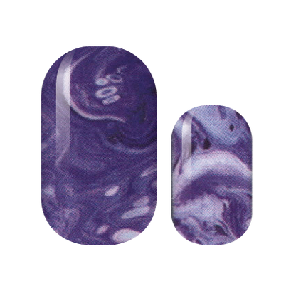 Purple Ocean Swirl Nail Wraps