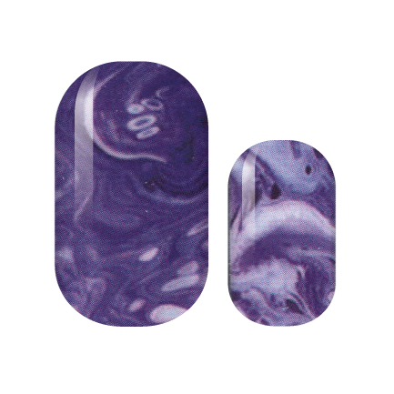 Purple Ocean Swirl Nail Wraps