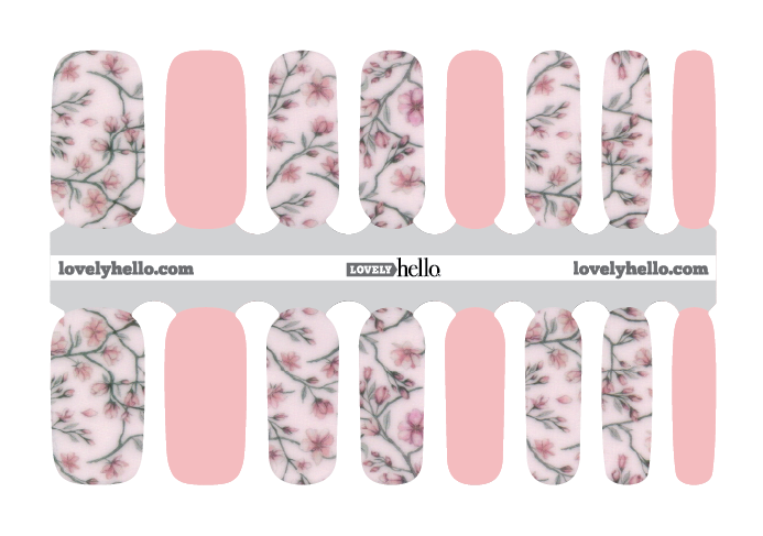 Soft Cherry Blossoms Nail Wraps