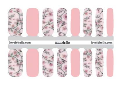 Soft Cherry Blossoms Nail Wraps