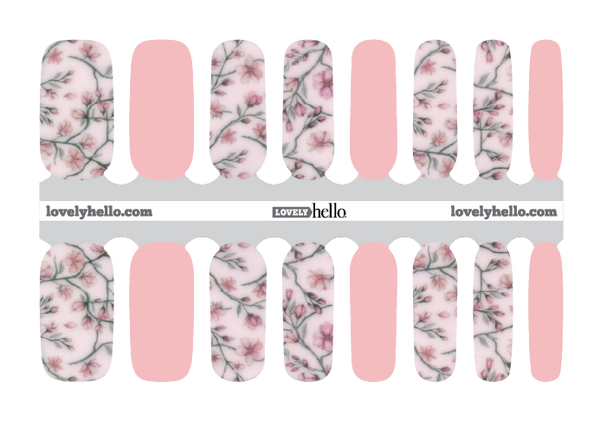 Soft Cherry Blossoms Nail Wraps