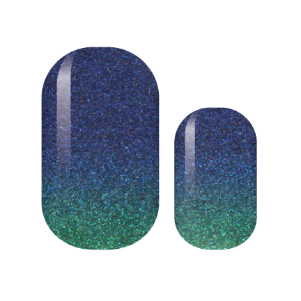 Deep Ocean Waters Glam Nail Wraps