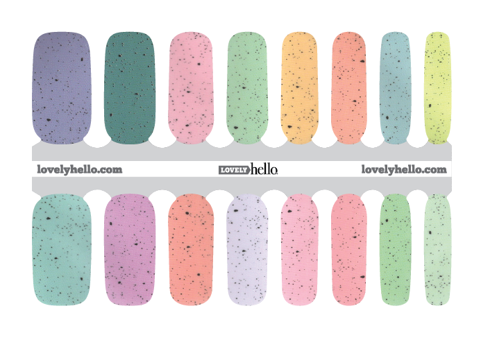 Speckled Candy Nail Wraps