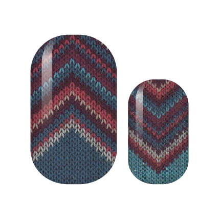 Hand Woven Chevron Nail Wraps