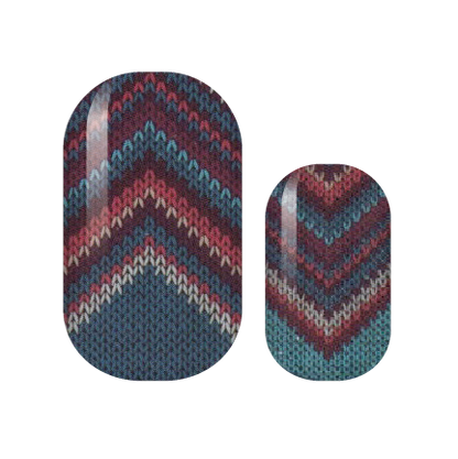 Hand Woven Chevron Nail Wraps