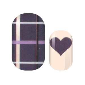 Lovely Lilac Plaid Nail Wraps