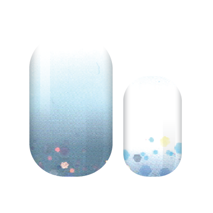 Ombré Frost Sparkle Nail Wraps