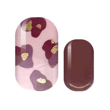 Royal Purple Print Nail Wraps