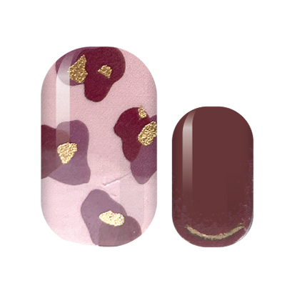 Royal Purple Print Nail Wraps