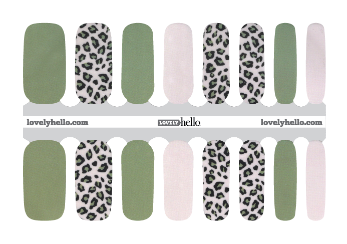 Olive Leopard Nail Wraps