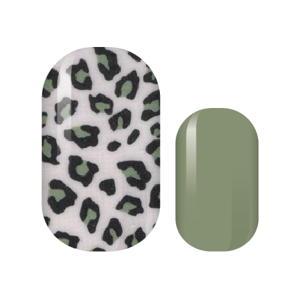 Olive Leopard Nail Wraps