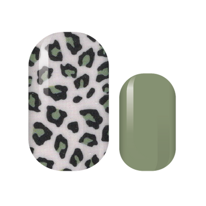 Olive Leopard Nail Wraps