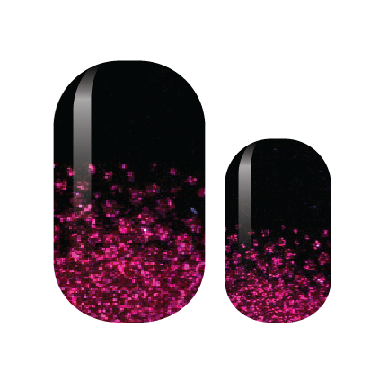 Fuschia Nights Nail Wraps