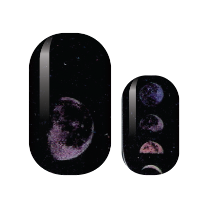 Celestial Pink Moon Nail Wraps