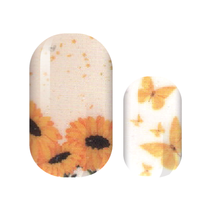 Sunflowers and Butterflies Nail Wraps