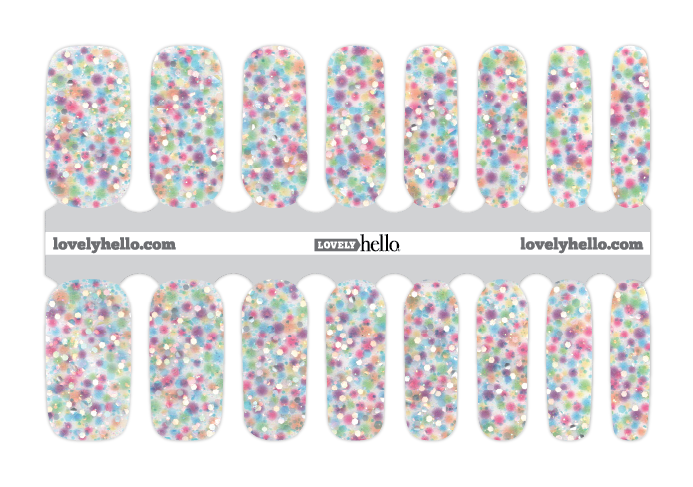 Iridescent Confetti Nail Wraps