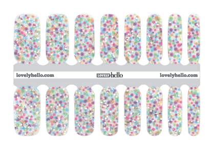 Iridescent Confetti Nail Wraps