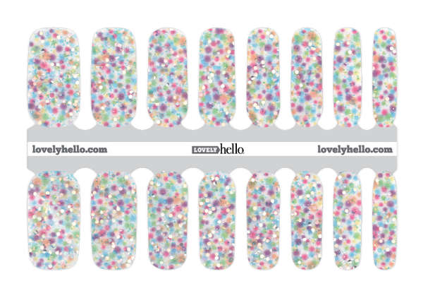 Iridescent Confetti Nail Wraps