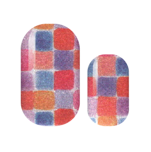 Pearlized Patchwork Nail Wraps