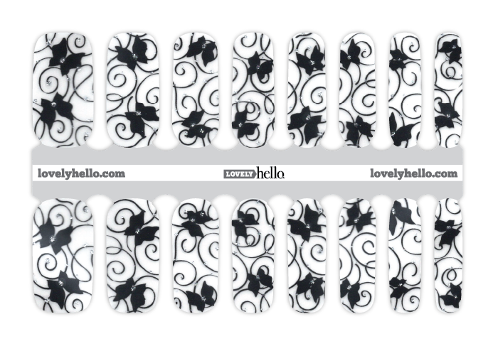 Butterfly Scroll Nail Wraps