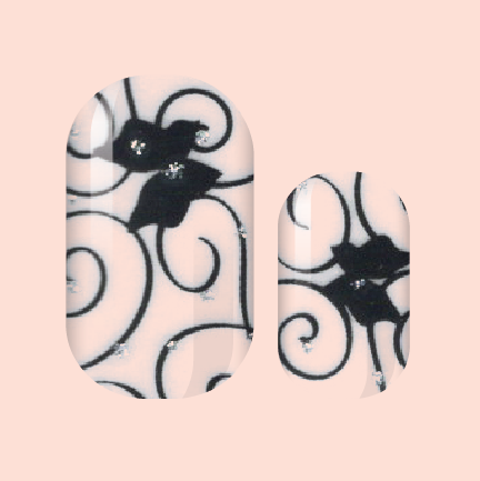 Butterfly Scroll Nail Wraps