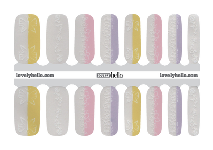 Split Sweet Floral Nail Wraps