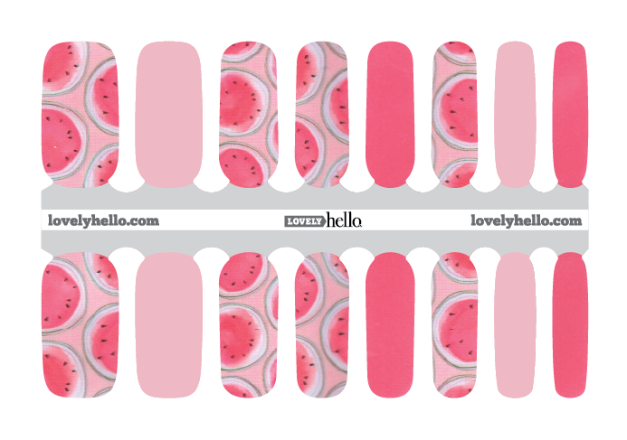 Juicy Watermelon Nail Wraps