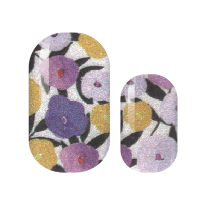 Pearlized Purple Poppy Nail Wraps