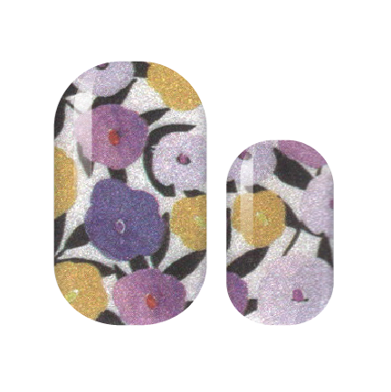 Pearlized Purple Poppy Nail Wraps