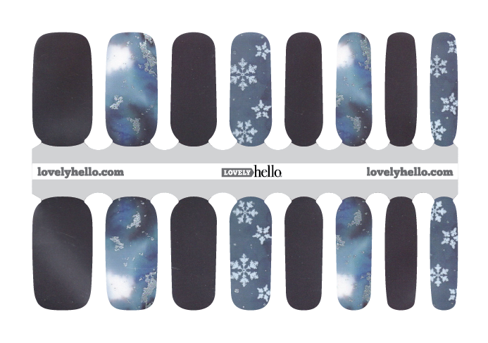 Snowflakes of Silver Nail Wraps