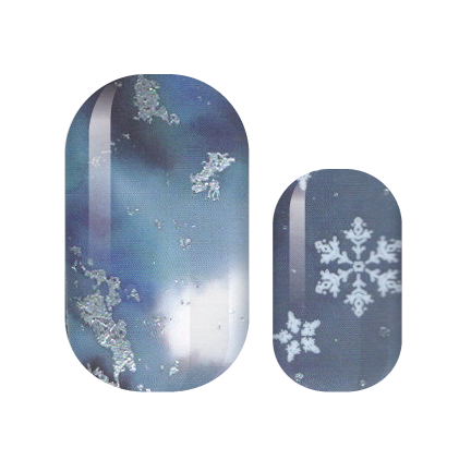 Snowflakes of Silver Nail Wraps
