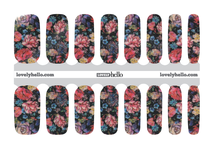 Flowers Everywhere Nail Wraps
