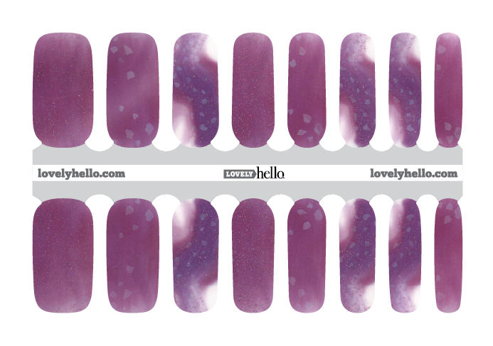 Orchid Geode Nail Wraps