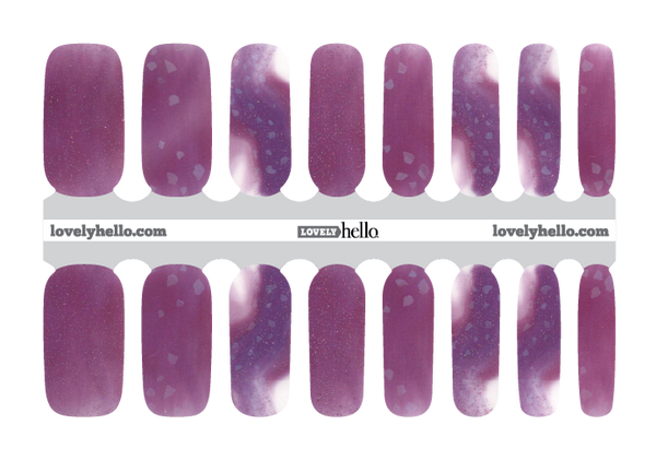 Orchid Geode Nail Wraps