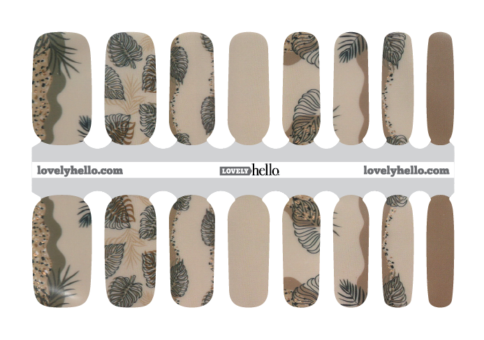 Sandy Palms Nail Wraps