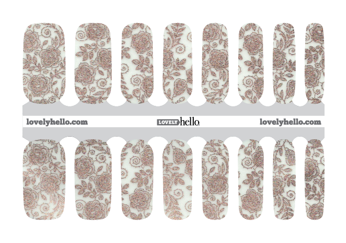 Fleur de Rosé Nail Wraps