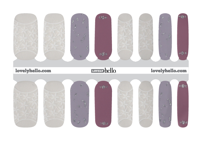 Lavender and Lilac Beauty Nail Wraps