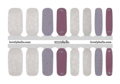 Lavender and Lilac Beauty Nail Wraps