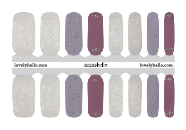 Lavender and Lilac Beauty Nail Wraps