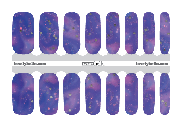 Dusk and Diamonds Nail Wrap