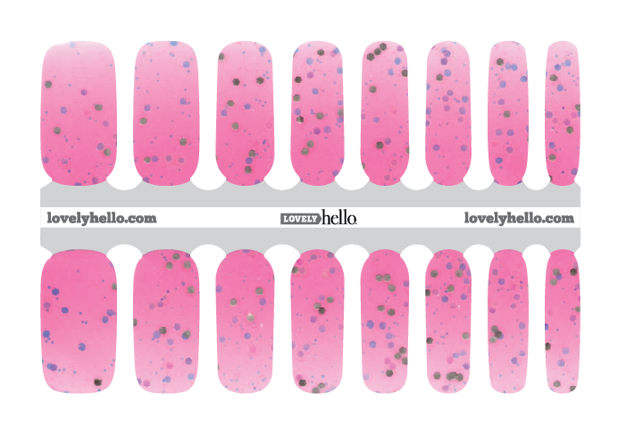 Sugar Coated Pink Nail Wrap