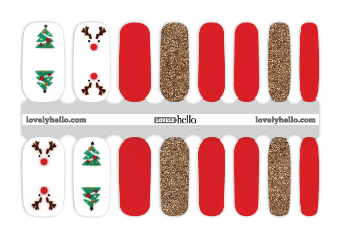 Red-Nosed Nail Wraps